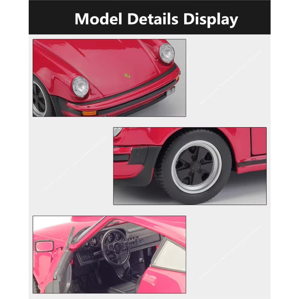 Welly 1/24 Scale 1974 Porsche 911 Turbo 3.0 Alloy Sports Car Model Diecast Metal Toy Vehicle Car Model Simulation Collection Kids Gift