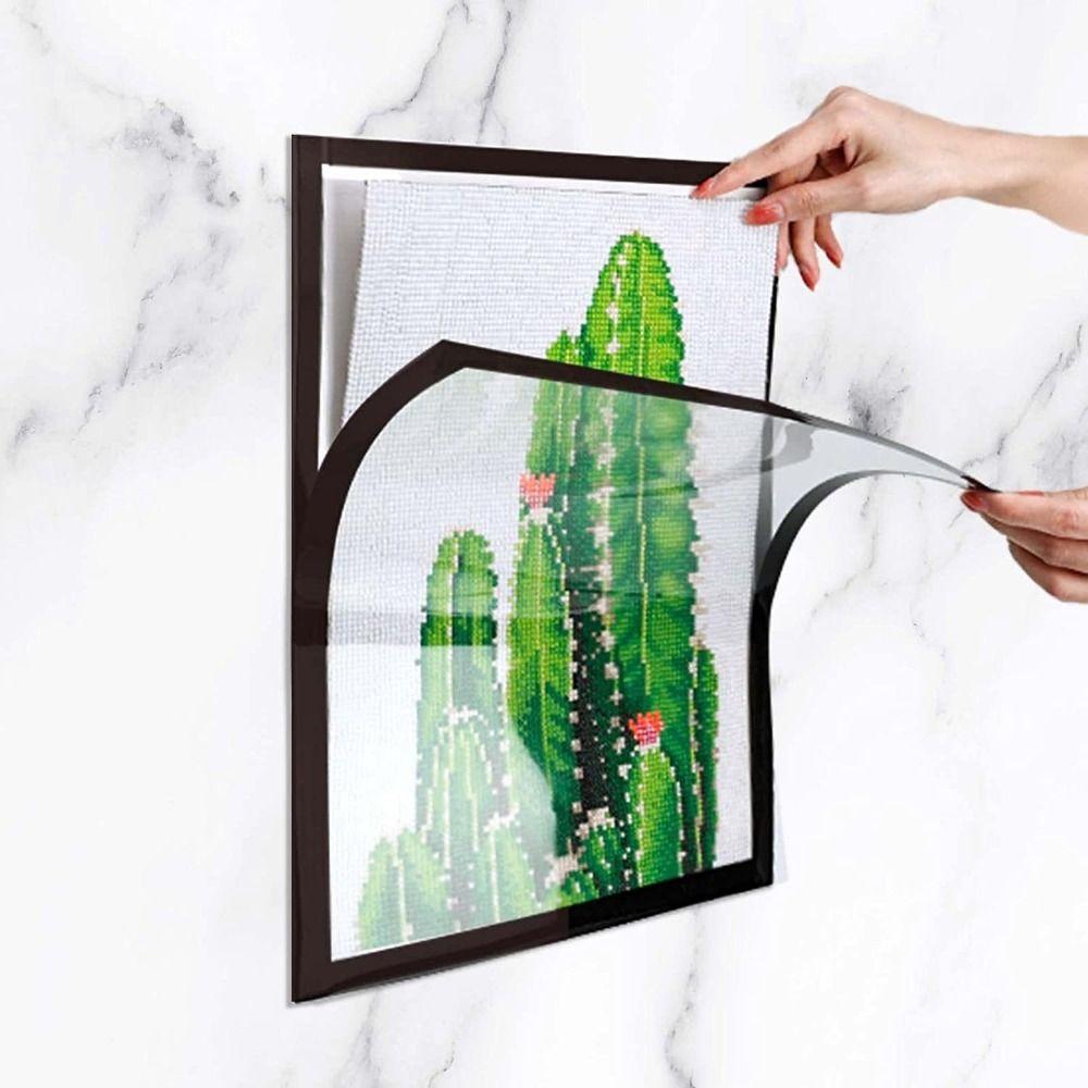 Matte Finish Magnetic Photo Frame PVC Photo Display Frame Bulletin Board