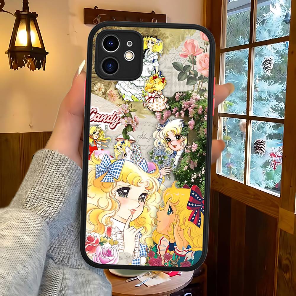 Классический C-Candy C-Candy Аниме Силиконовый Матовый Чехол Для Телефона Для Iphone 13 14 15 16 Pro Max 11 12 X Xs Max Мягкая Крышка