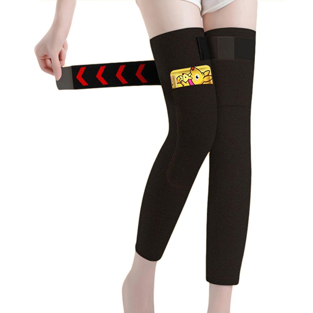 Thickened Warm Knee Sleeve Velvet Knee Support Extended Leg Sleeves Unisex