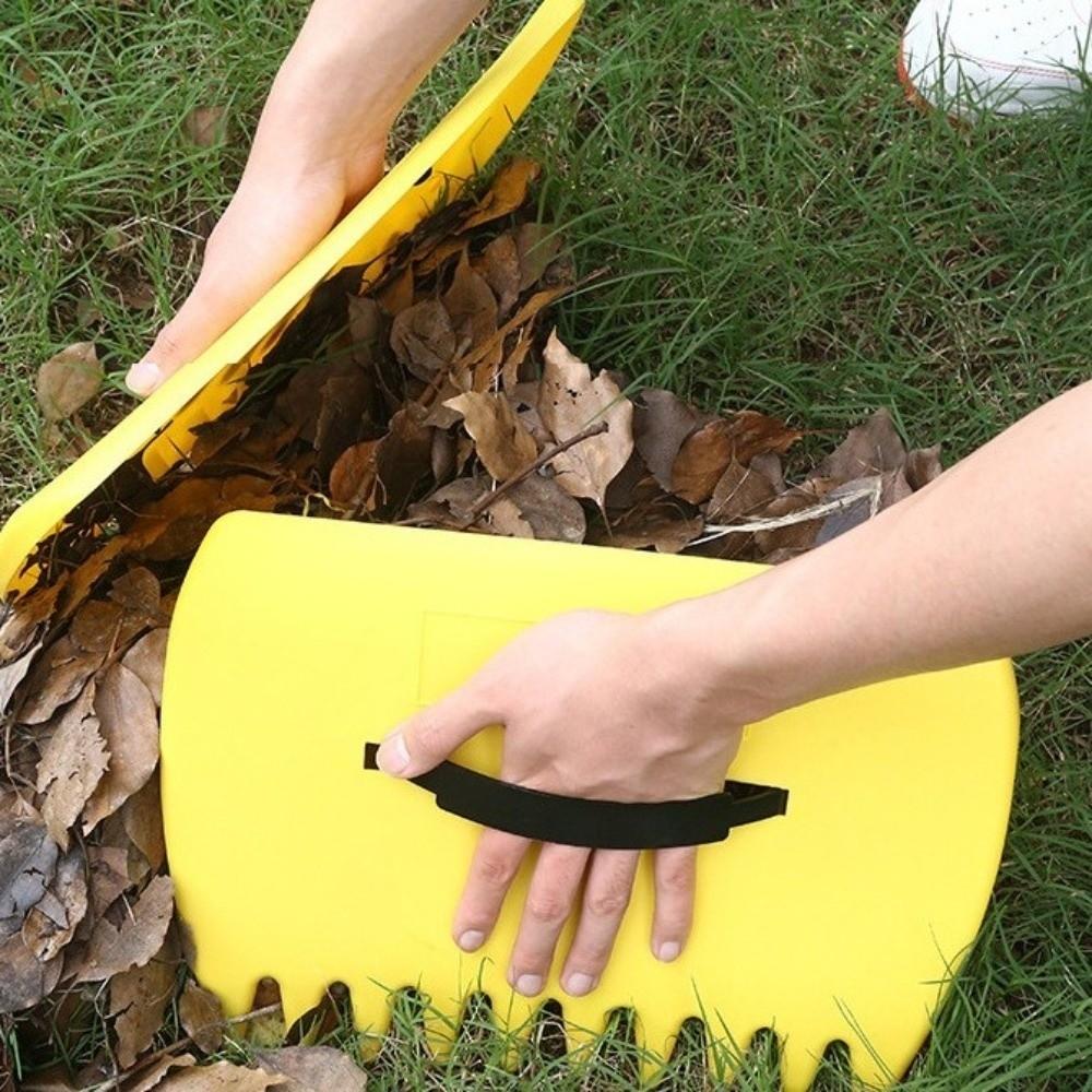 1 Pair Wear-resistant Leaf Catcher Labor-saving Leaf Grabber for Picking Up Leaves Grass Clippings