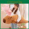 Pillow Capybara Plush With Inner Liner Soft Short Fur Stuffed Animal Toy