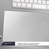 Deli Metal Mouse Pad, Office And Gaming Aluminum Alloy Mouse Pad, Silver, 83000