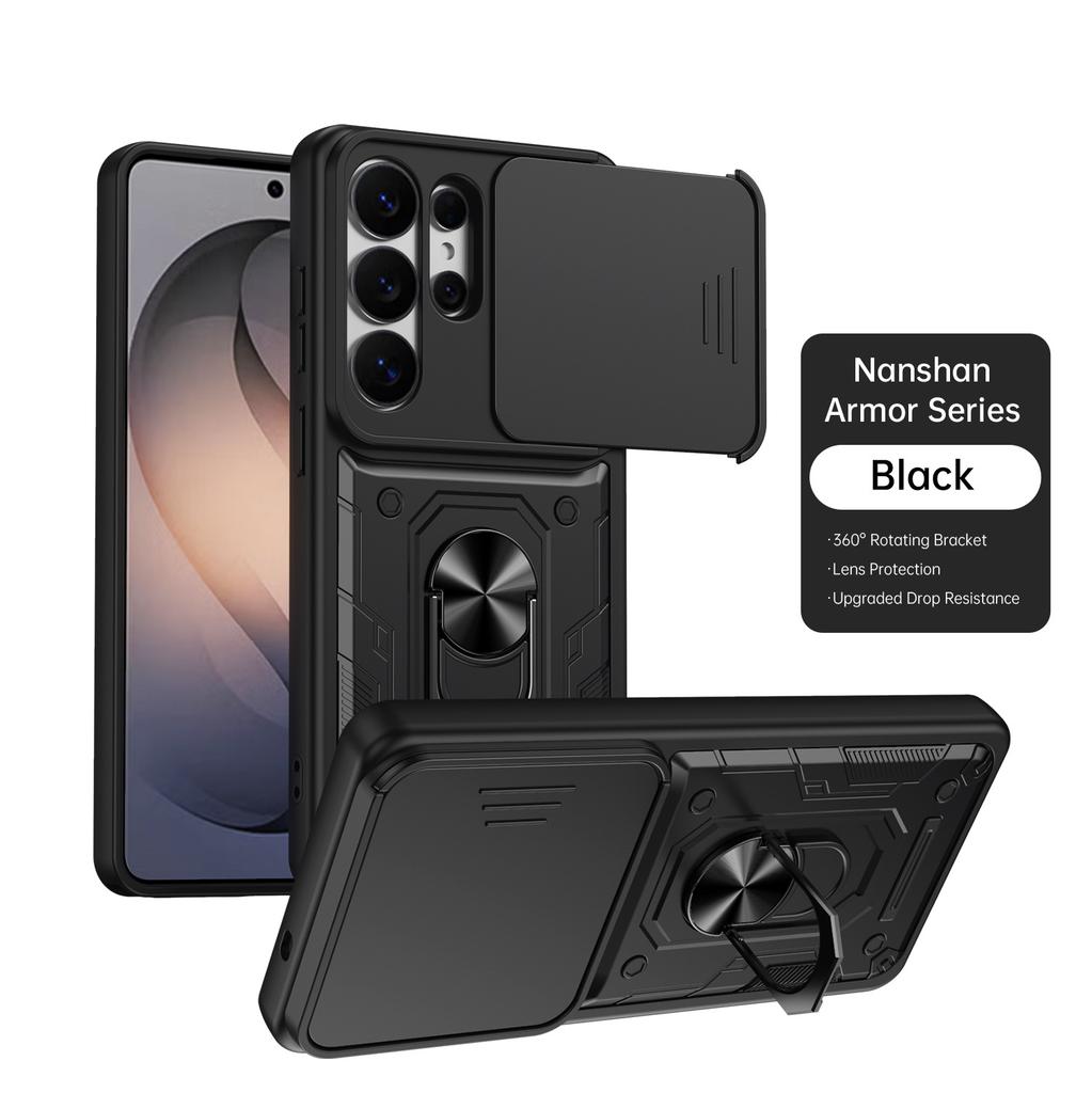 Применимо к Samsung S26Ultra Nanshan Jia выдвижное окно чехол для мобильного телефона S26Plus подставка противоударный S26 защитный чехол