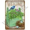 Vintage Metal Sign For Cafe Garden Decorations Retro Tin Sign Home Wall Art Mural Plaque Plate Room Decor Farm Painting Gift