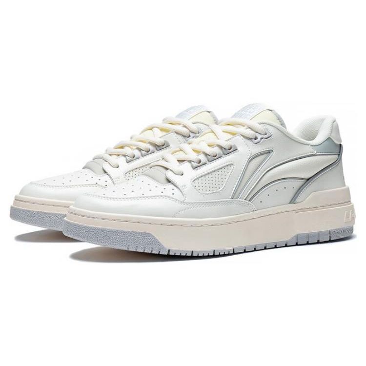 Баскетбольные кроссовки Li Ning Rookie 2 Durable Breathable Low-Touch Retro, мужские, белые, серые, ABCT011-2