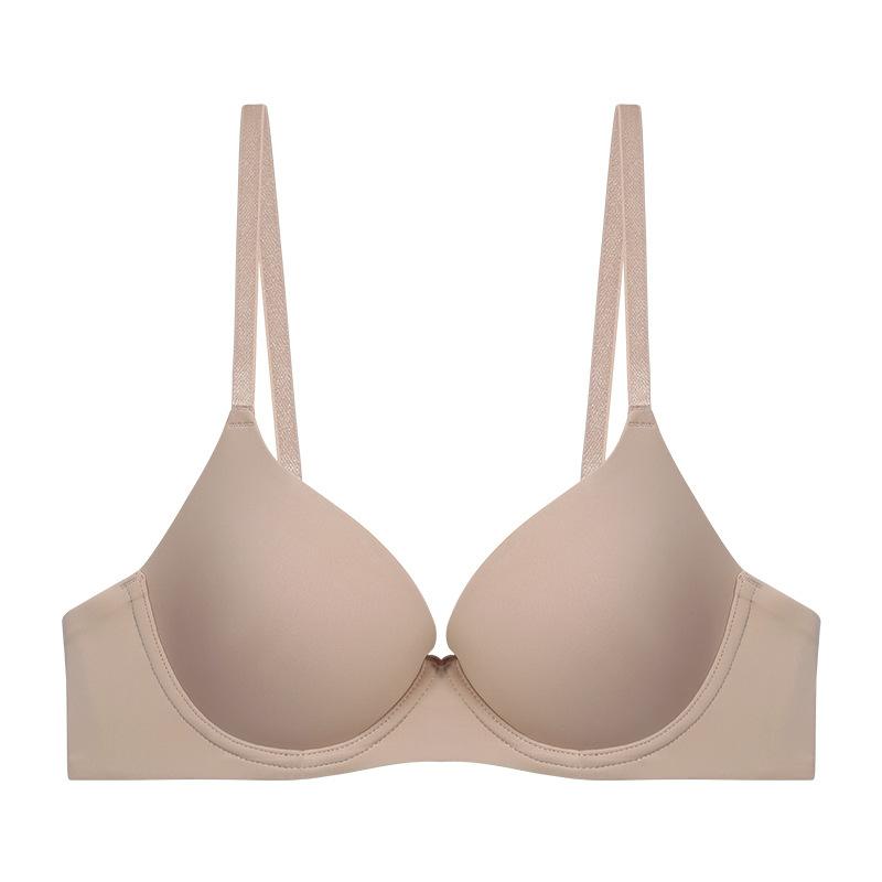 Women Underwear Sexy Deep V Push Up Bras Seamless Comfort Everyday Lingerie Solid Wireless Plus Size B C D E F Cup Brassiere