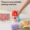 Portable Mini Vacuum Sealer 3-In-1 USB Rechargeable Bag Sealer Heat Seal Cutter Small Opening Design Kitchen Snack Sealer