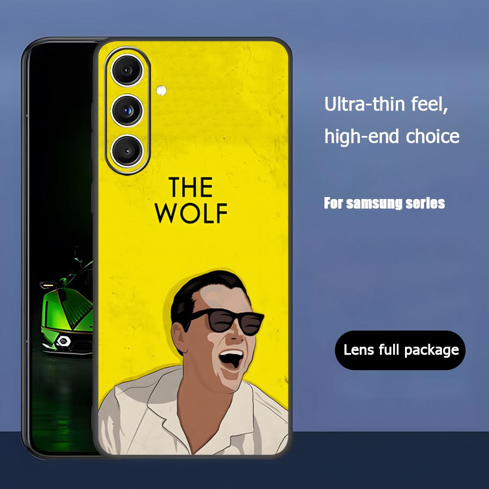 Чехол для телефона с фильмом «Волк с Уолл-стрит» для Samsung Galaxy S25 S24 S23 S22 S21 S20 Plus Ultra Note20 Мягкий Черный