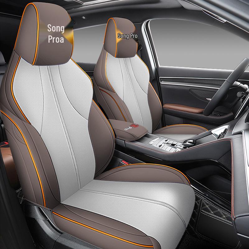 BYD Song PRO dm-i Universal Leather Car Seat Cushion: Four-Season Full Coverage