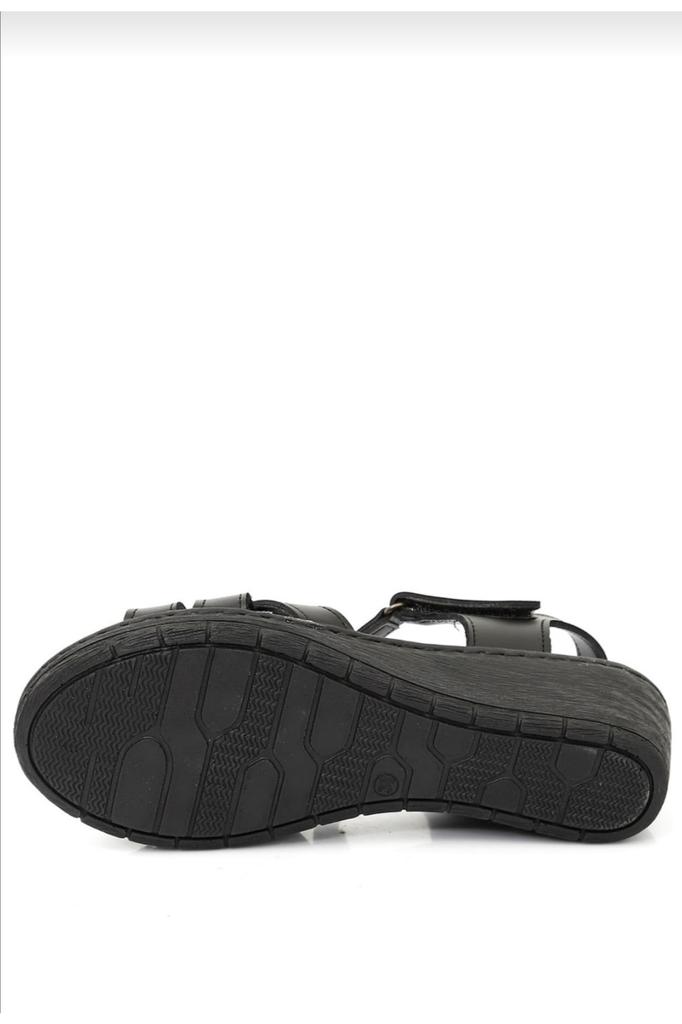 Женские повседневные сандалии Черная летняя обувь 