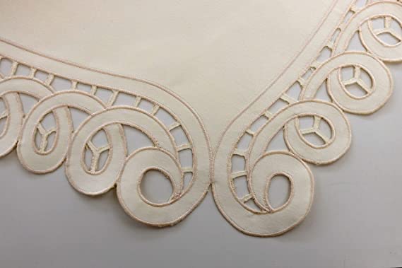 Чехол для пианино Alps Кружевной Бежевый 200см x 70см (Тип ришелье) CL-24 Прибл.