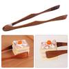 Wooden Bread Tongs Food Tongs for Buffet Non-Slip Cooking Clamps Heat-Resistant Salad Toast