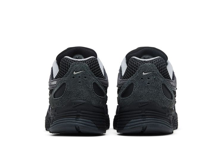 Nike P-6000 Замша Антрацит Металлик Серебристый