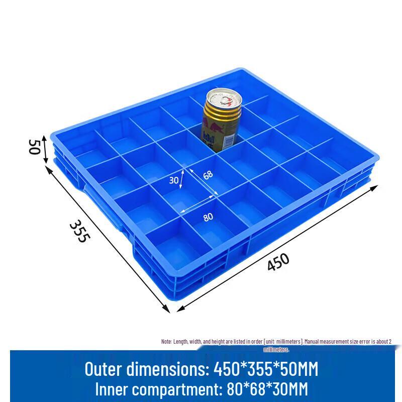Thickened Plastic Parts Organizer Box with 24 Compartments