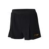Серия для настольного тенниса Li Ning Однотонные шорты с логотипом и эластичным поясом для спорта Женские шорты Черный AAPS248-1