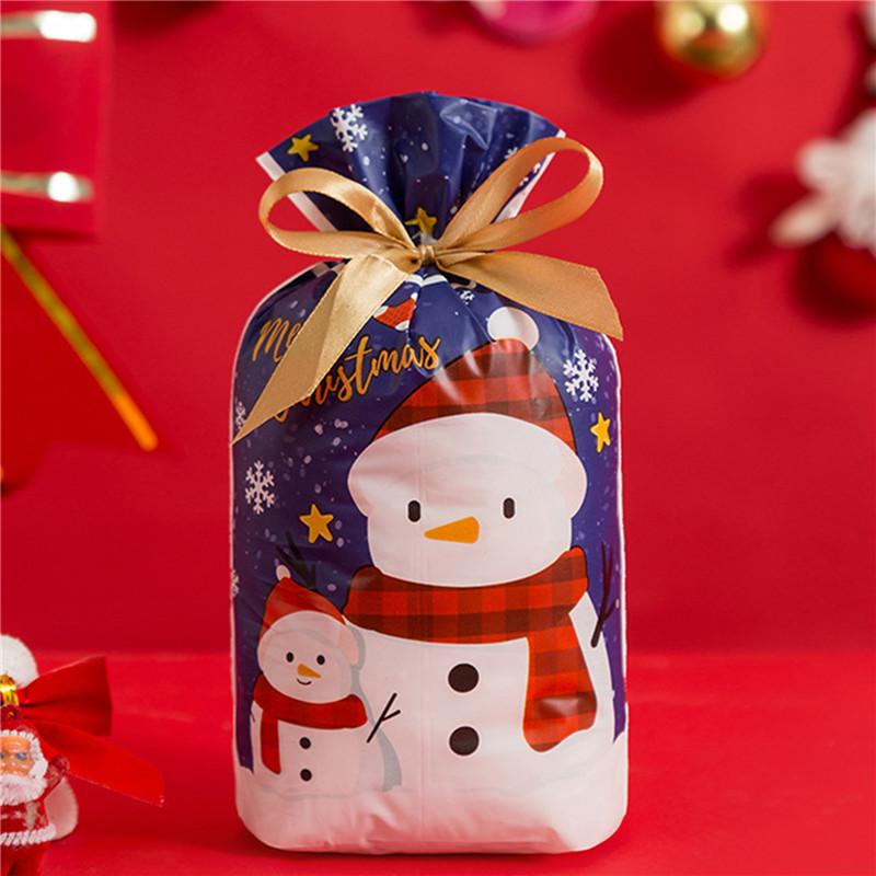 50 шт. рождественские конфетные пакеты для сладостей милые подарочные пакеты со шнурком для подарков на свадьбу