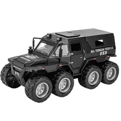 Авторос Шаман 8x8 в масштабе 1/32, литой автомобиль из сплава, внедорожник со звуковой системой, детские игрушки, подарочная серия