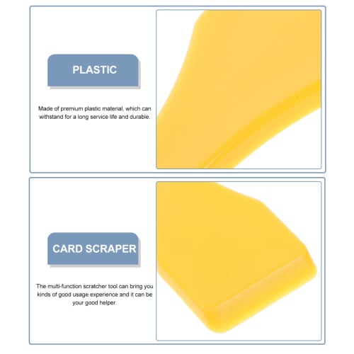 Operitacx 10-Piece Lottery Ticket Scraper, Plastic Lottery Scratcher, Scoop-Shaped Scraper, Lottery Ticket Scratch Tool, Lottery Scratcher Key Ring, L