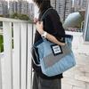 Large Capacity Tote Bag Women's Denim Patchwork Crossbody Bag Shopping Bag
