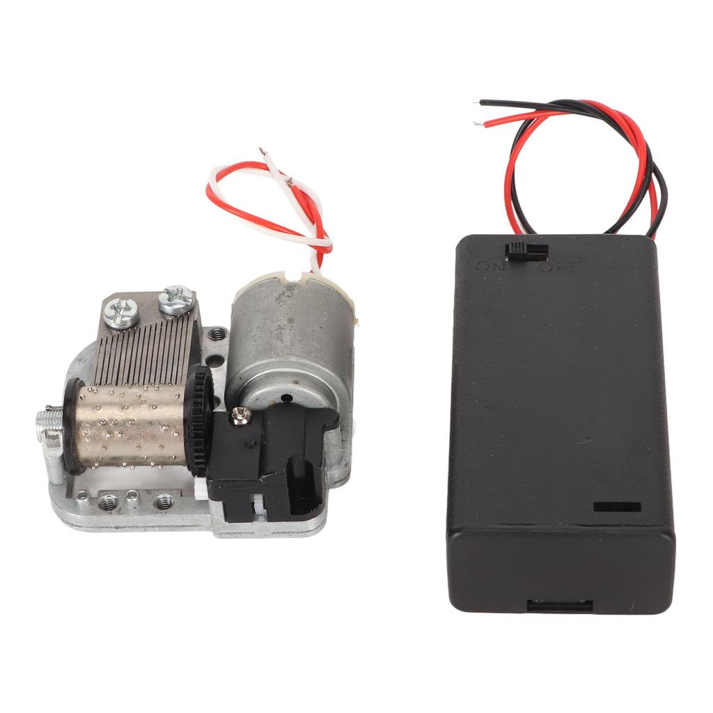 DIY Clockwork Music Box Battery Powered Soothing Music 18 Note Musical Mechanism Movement