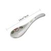 Ceramic Dessert Coffee Spoon Porcelain Soup Spoon Painted Stirring Spoon Tableware Kitchen Utensils