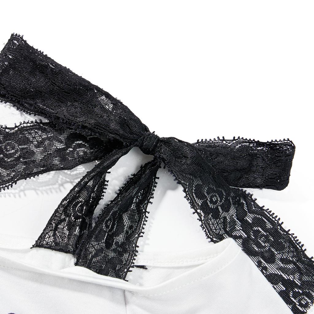 Women Fashion Wild Gothic T-Shirts Skull Letter Print Off-Shoulder Boat-Neck Short Sleeve Tops Summer Slim Fit Streetwear