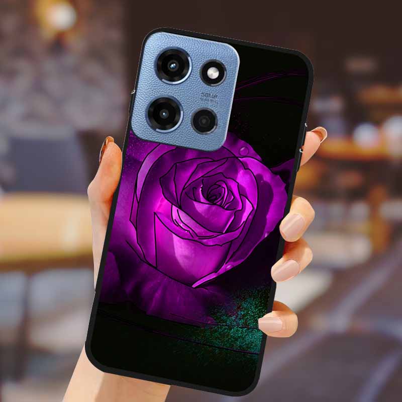 Чехол-бампер для телефона Motorola G 5G 2025, мягкий ТПУ-силикон, задняя крышка, 3D тиснение цветка, корпус для Motorola Moto G 5G, Fundas Coque