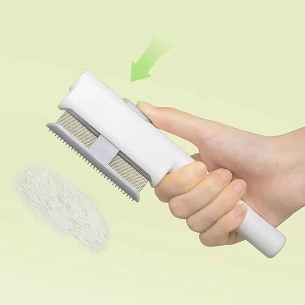 Knot Removes Pet Hair Removal Comb De-Shedding Cat Hair Comb for Short and Long Hair Cats