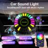 Car Smart APP Control RGB Music Rhythm Lamp Air Freshener LED Strip Sound Control Voice Pick Up Atmosphere Light Air Vent Clip