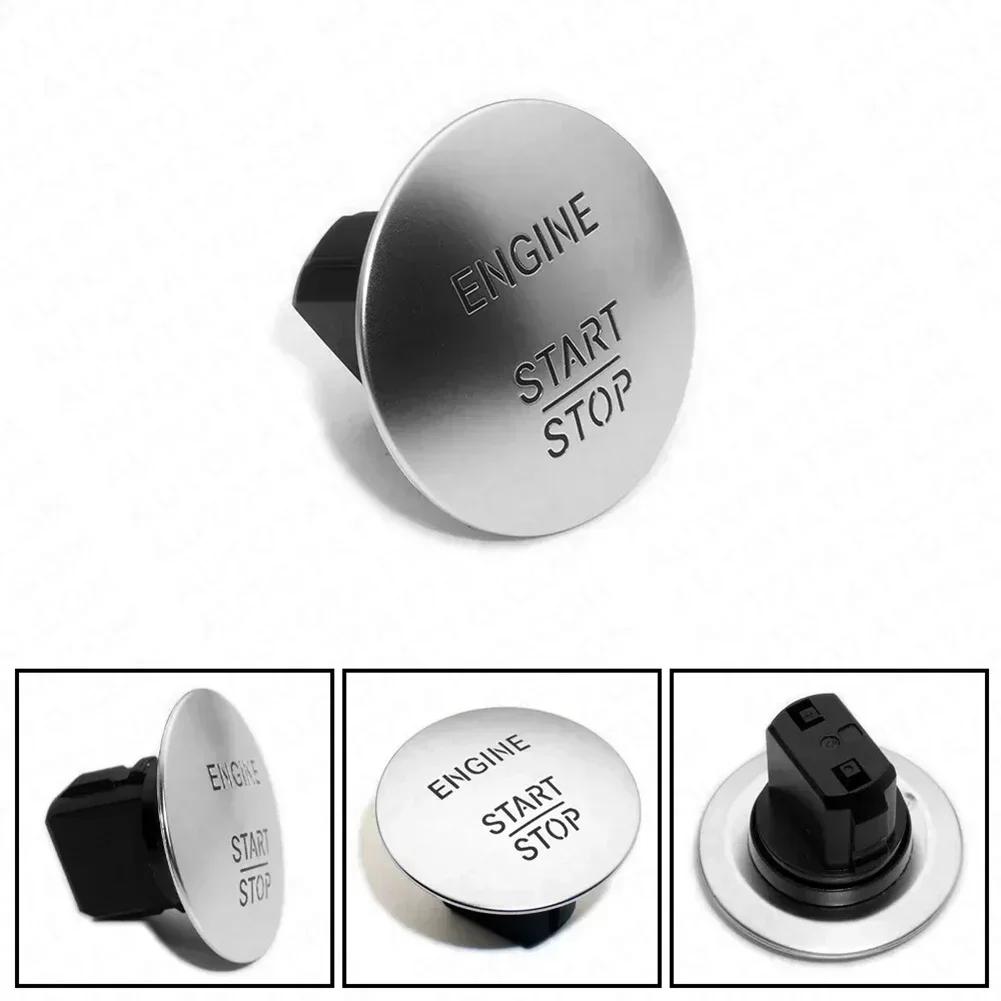 1 шт. Автомобильная бесключевая кнопка запуска и остановки двигателя, переключатель зажигания, красный, серебристый для Mercedes, Benz S / W164 / W205 OEM 2215450714
