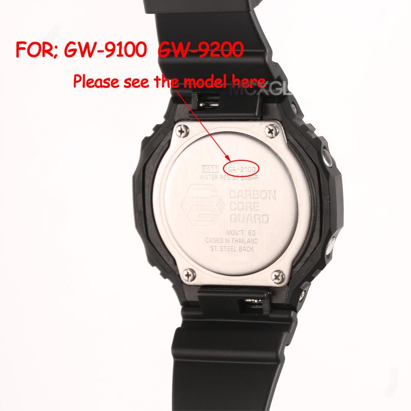 Смоляной ремешок для часов Casio GW9100 GW9200 Мужской ТПУ ремешок Спортивные Водонепроницаемые ремешки для часов Камуфляжные аксессуары