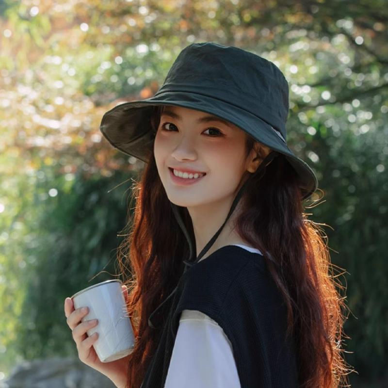 2025 шляпа женская летняя защита от ультрафиолета защита от солнца альпинизм быстросохнущая шляпа рыбака ветрозащитная веревка шляпа от солнца
