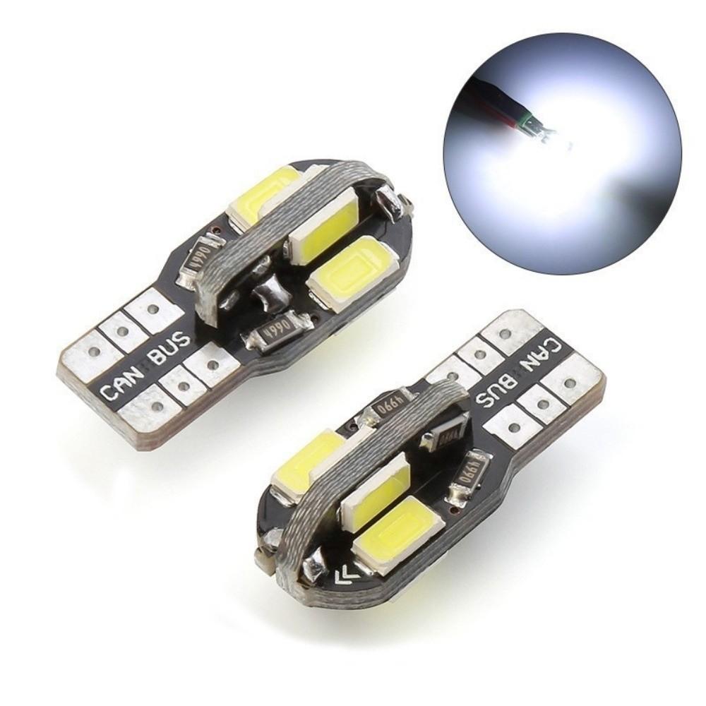 10Pcs/set Super Bright W5W T10 LED Bulbs DC 12V Auto Signal Lamp Car Interior Dome Lights Auto Bulb