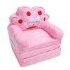 Toddler Chair for Girls Kids Cute Princess Tiara Fold Out Couch Bed Floor Cushion Armrest Sofa for