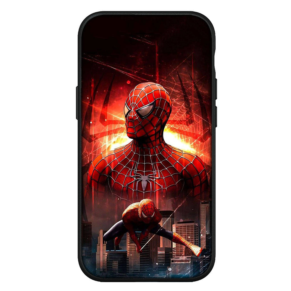 Для iPhone 16 15 Xiaomi Redmi Note 13 12 11 Pro Max X 9 14 Plus XR Samsung Galaxy A15 S24 S23 Huawei OPPO Super SpiderMan Spider Marvel Man чехол для телефона