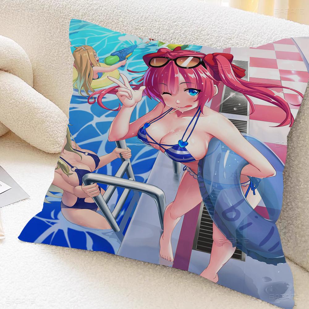 Аниме Подушка Девушка Azur Lane Аниме Подушка Диван Кровать Подушка для Головы Наволочка Чехол для Подушки 45x45 См Мода