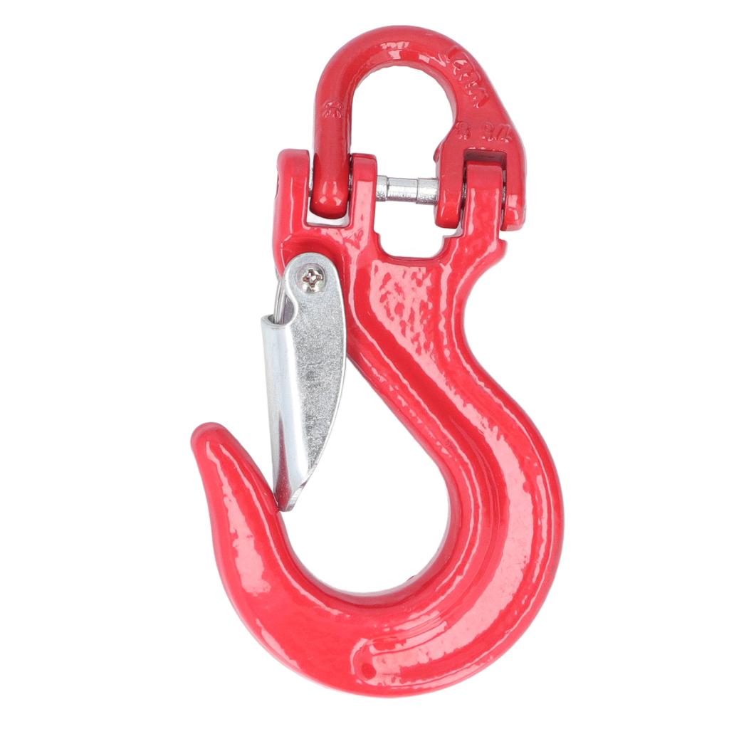 Winch Trailer Clevis Hook Red 2T Loading 80 Steel Universal with Safety Latch Heavy Duty