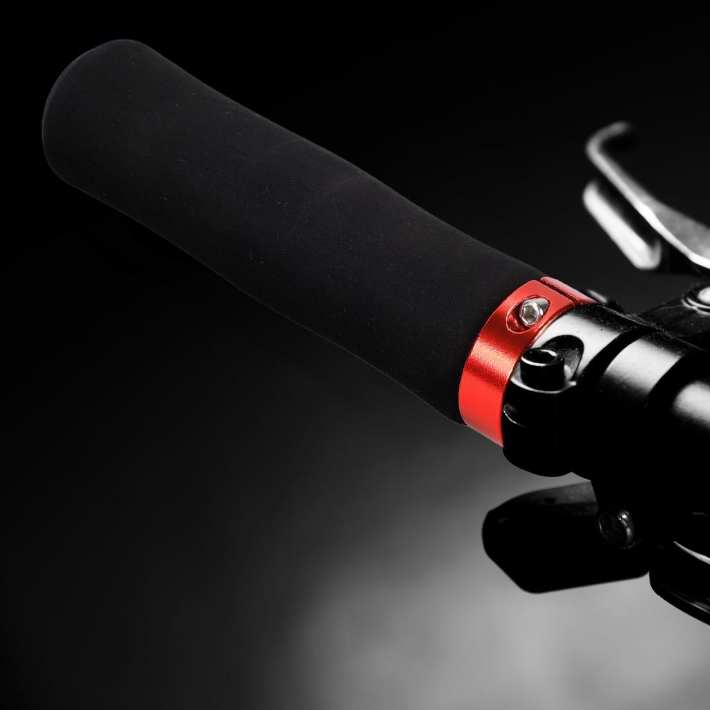 BULLSPANN 1 Set Bicycle Handlebar Ergonomic Sponge Bicycle Single Handlebar Grips for Trekking and Mountain Red Grips, Grips, Lock-On E-Bikes, Bikes,