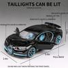1:32 Scale Bugatti Chiron Diecast Car Model Toy, Zinc Alloy Pull Back Vehicle with Lights And Music for Kids Boyfriend Young People Gift Collection