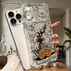Чехол для телефона: 2D плоский, подходит для iPhone 18 17 16 15 14 13 Pro, прозрачные углы защитный чехол, темный милый стиль, подарок на Рождество и Хэллоуин