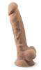 Silexd - Realistic Dildo with Veins, Glans and Testicles, Flesh Color, 18.8cm