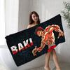 Japanese Anime B-Baki Big Microfiber Beach Towels Quick Dry Towel Sand Beach Towels Pool Towel for Travel Swim Pool Yoga