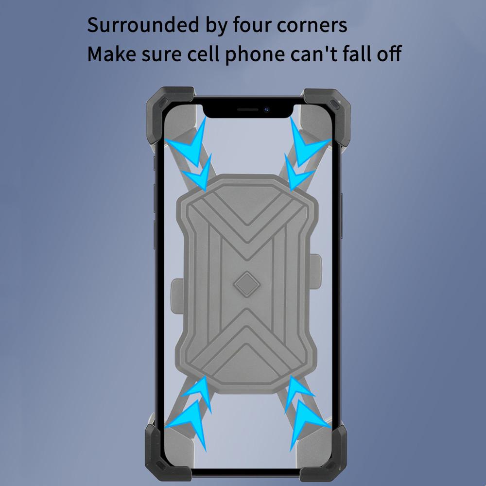 Держатель телефона для велосипеда или мотоцикла, автоматический замок, противоударный велосипедный держатель мобильного телефона, утолщенный нескользящий кронштейн