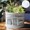 Сделай сам греческий архитектурный рельеф суккулентное растение цветочный горшок смола силиконовая форма европейский стиль римская колонна чашка для свечи гипсовые формы