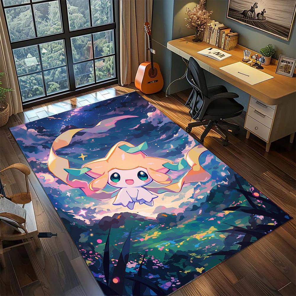 Pokemon Carpet Household Functional Decor, Non Slip Washable Large Area Floor Mat Gamer Bedroom.-TING