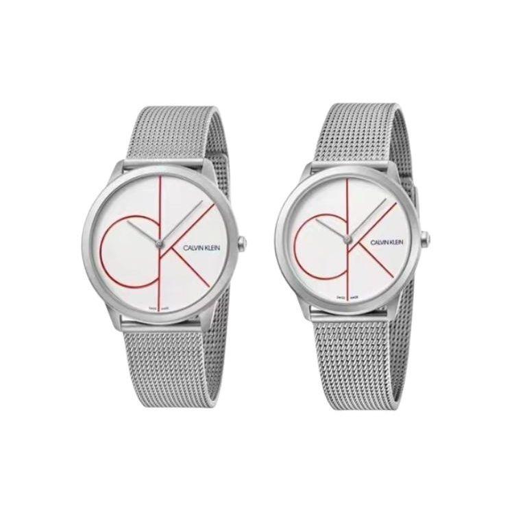 Calvin Klein CK Кварцевые часы Браслет из нержавеющей стали 40 мм 35 мм Белый циферблат Унисекс часы K3M52152/K3M51152