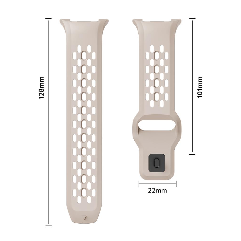 Replacement Band for Samsung Galaxy Watch8 44mm/40mm/Watch8 Classic 46mm Holes Design Silicone Watch Strap