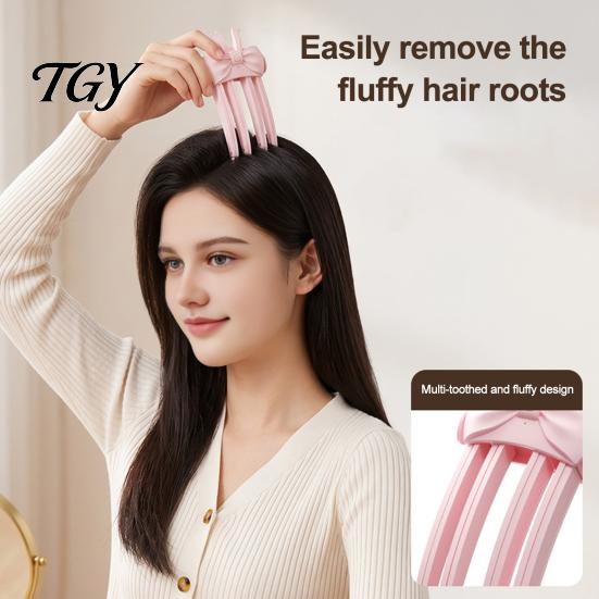 Hair Root Volumizing Clips Heated Clip, Instant Lift Comb with 2 Temperature, Fine Styling Tool Rechargeable Electric Flat Bangs Clip for