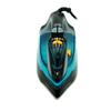 Hand-held steam iron with ceramic soleplate, gray-blue